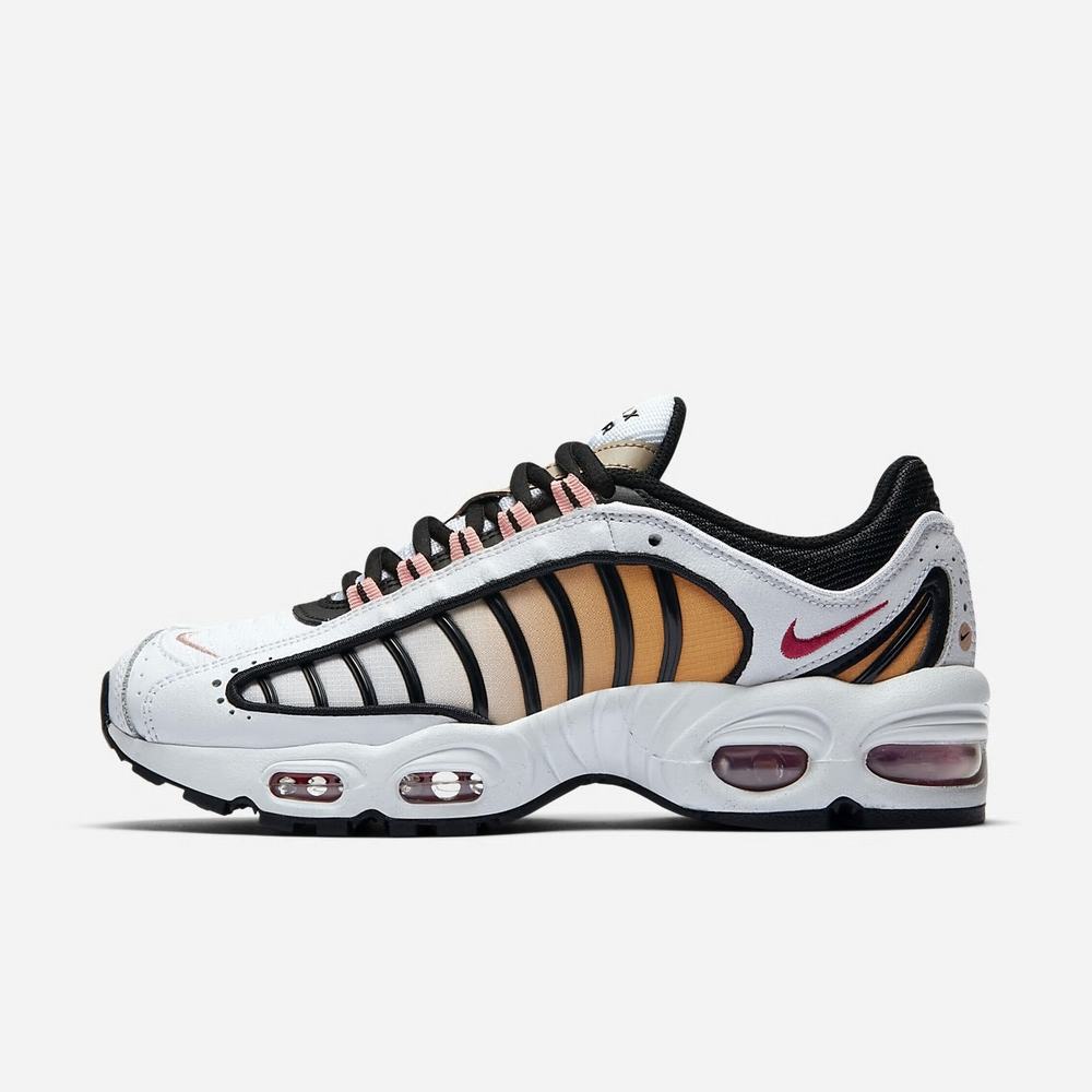 Sneakers Nike Air Max Tailwind 4 Blanche 2753-186 White/Black/Coral Stardust/Gym Red Femme | UZJ-61972845